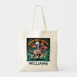 Bolso De Tela Esqueleto en T-Rex Momia – Espeluznante Jinete de
