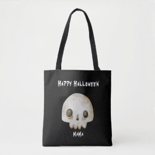 Bolso De Tela Esqueleto Fantasma Acuarela Feliz Halloween Mamá