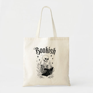Bolso De Tela Esqueleto libresco Halloween lectura gótico