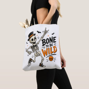 Bolso De Tela Esqueleto Nacido para ser Salvaje