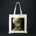 Bolso De Tela Esqueleto para fumar Vincent van Gogh<br><div class="desc">Esqueleto fumador pintado por Vincent van Gogh en 1886.</div>