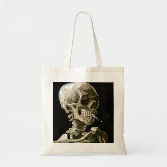 Bolso De Tela Esqueleto para fumar Vincent van Gogh (Frente)