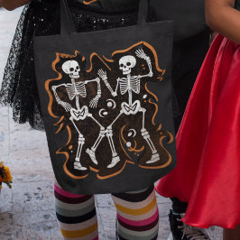 Bolso De Tela Esqueletos bailarines divertidos trucos o trucos d