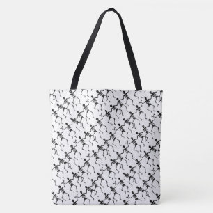Bolso De Tela Esqueletos danzantes
