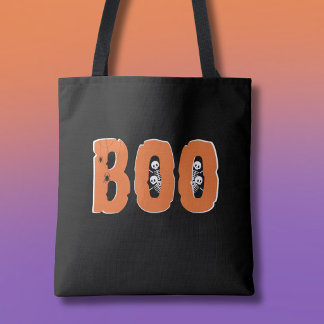 Bolso De Tela Esqueletos Espiando BOO Arañas Colgantes Halloween