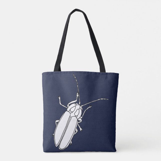 Bolso De Tela Esquema Dibujo Relámpago Insecto de error Tote Bag (Reverso)