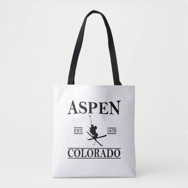 Bolso De Tela Esquí de Aspen Colorado (Anverso)