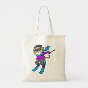Bolso De Tela Esquí Monkey Skier