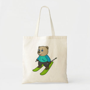Bolso De Tela Esquí para esquiador de oso