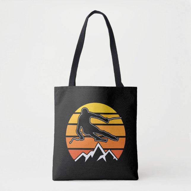 Bolso De Tela Esquí retro (Anverso)