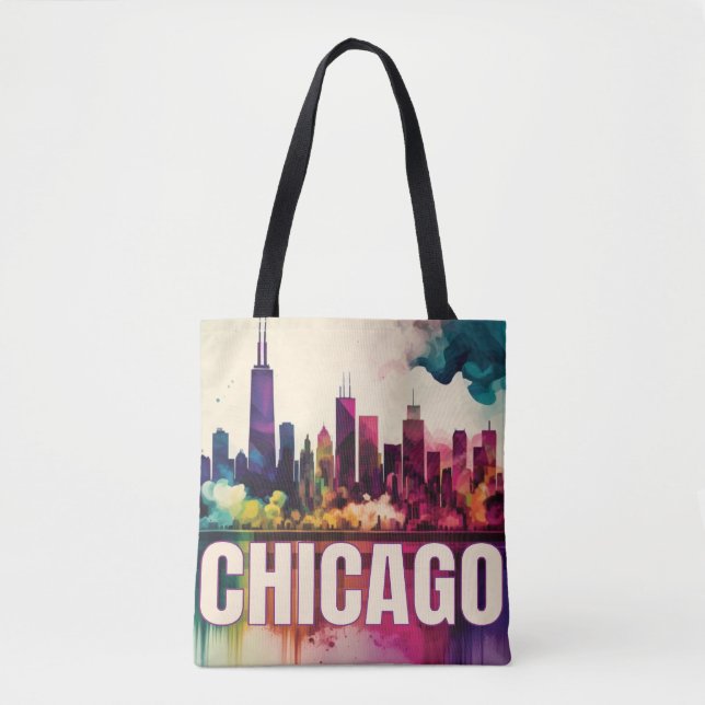 Bolso De Tela Esquina de Chicago (Anverso)