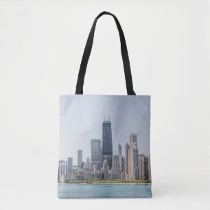 Bolso De Tela Esquina De Chicago Con El Lago Michigan