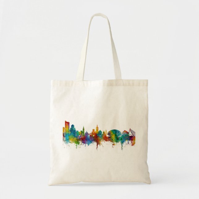 Bolso De Tela Esquina de España de Valencia (Frente)