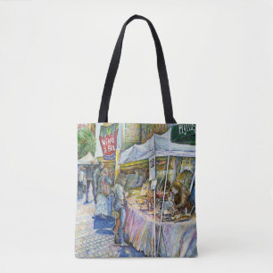 Bolso De Tela Esquina de la granja de cerdo volador y vino un po