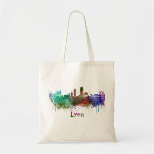 Bolso De Tela Esquina de Lyon en acuarela