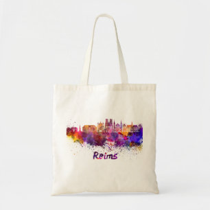 Bolso De Tela Esquina de Reims en acuarela