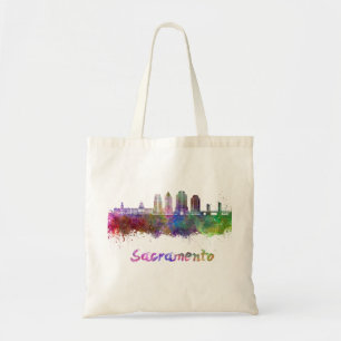 Bolso De Tela Esquina de Sacramento V2 en acuarela