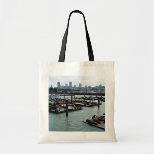 Bolso De Tela Esquina de San Francisco y Pier 39 Sea Lions City