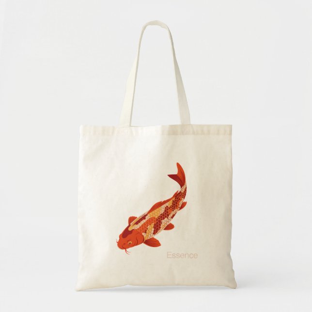 Bolso De Tela Essence – Koi Symbol of Growth and Inner Strength (Frente)