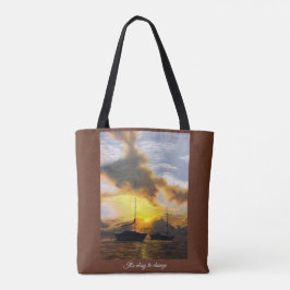 Bolso De Tela Está bien cambiar botes en el Tote Sunset