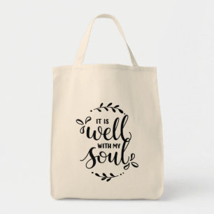 Bolso De Tela Está bien con mi alma - tote