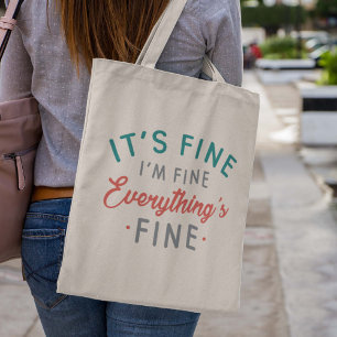 Bolso De Tela Está bien, estoy bien, todo está bien