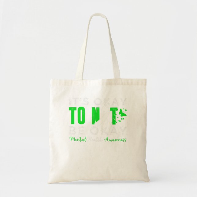 Bolso De Tela Está bien, para no estar bien, Concienciación sobr (Frente)