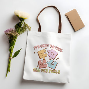 Bolso De Tela Está bien sentir que todos los sentidos están en l