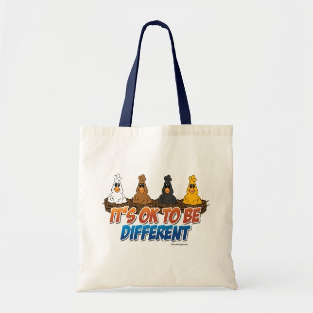 Bolso De Tela Está bien ser diferente (Frente)