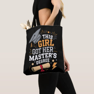 Bolso De Tela Esta Chica Se Gradúo Con Su Maestría