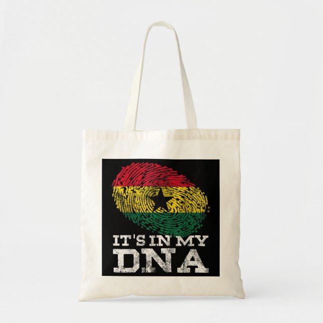 Bolso De Tela Está en mi ADN Los regalos ghaneses de África Orgu (Frente)