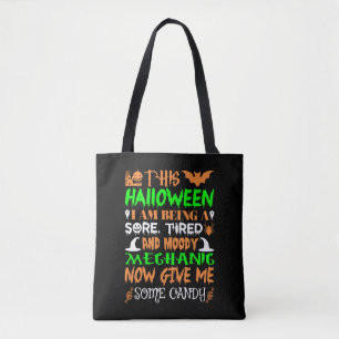 Bolso De Tela Esta Halloween Estando Cansada De Vela Mecánica