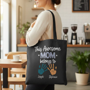 Bolso De Tela Esta Mamá Increíble Pertenece a Mamá de Huella de