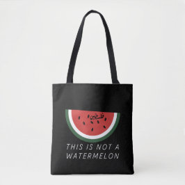 Bolso De Tela Esta no es una sandía - sandía palestina