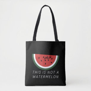 Bolso De Tela Esta no es una sandía - sandía palestina