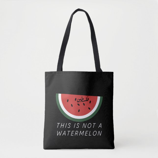 Bolso De Tela Esta no es una sandía - sandía palestina (Anverso)