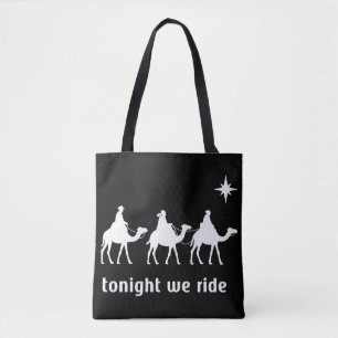 Bolso De Tela Esta Noche Cabalgamos Navidad Fe Cristiana Magos