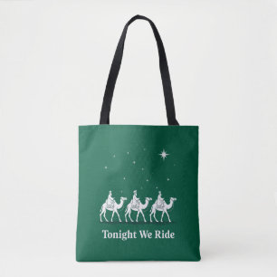 Bolso De Tela Esta Noche Cabalgamos Navidad Fe Cristiana Xmas