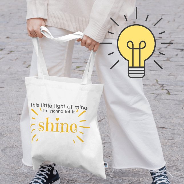 Bolso De Tela Esta pequeña luz mía Mateo 5 16 (Subido por el creador)