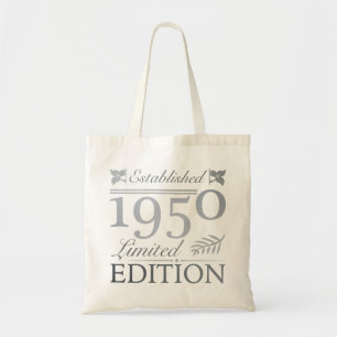 Bolso De Tela Establecido en 1950 70º cumpleaños