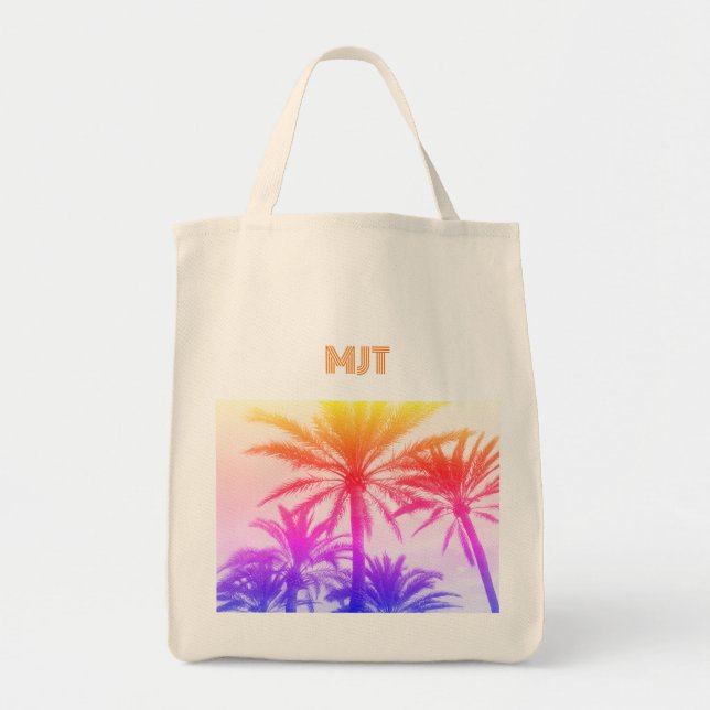 Bolso De Tela ESTABLECIMIENTO DE MONOGRAM TOte Bag RETRO PALM TR (Frente)