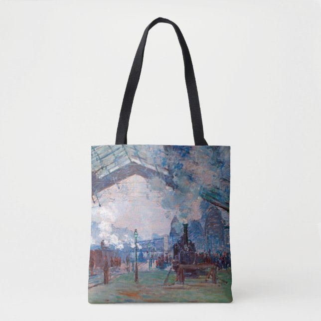 Bolso De Tela Estación de Saint-Lazare, Monet (Anverso)