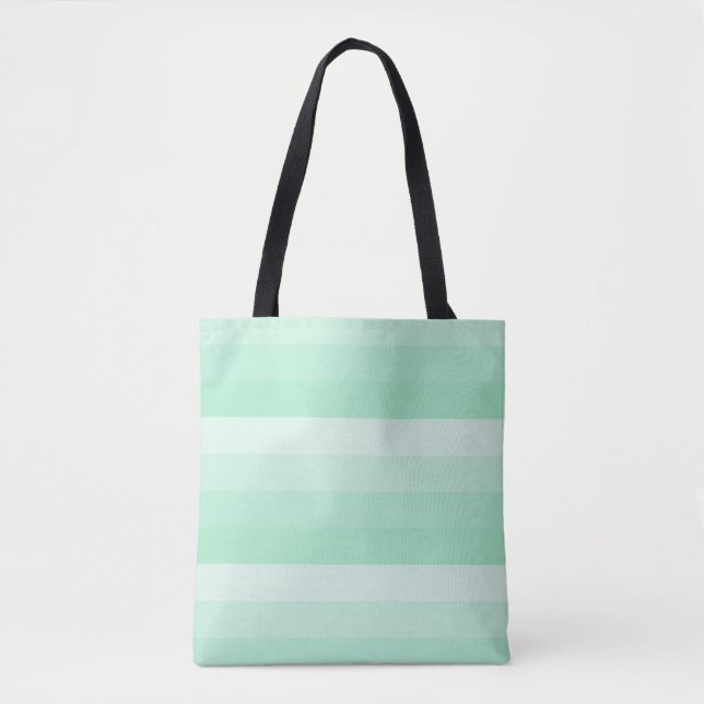 Bolso De Tela Estaciones verdes de moda de Mint diseño plantilla (Anverso)