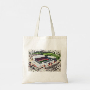 Bolso De Tela Estadio Anfield Liverpool - Acuarela Artística