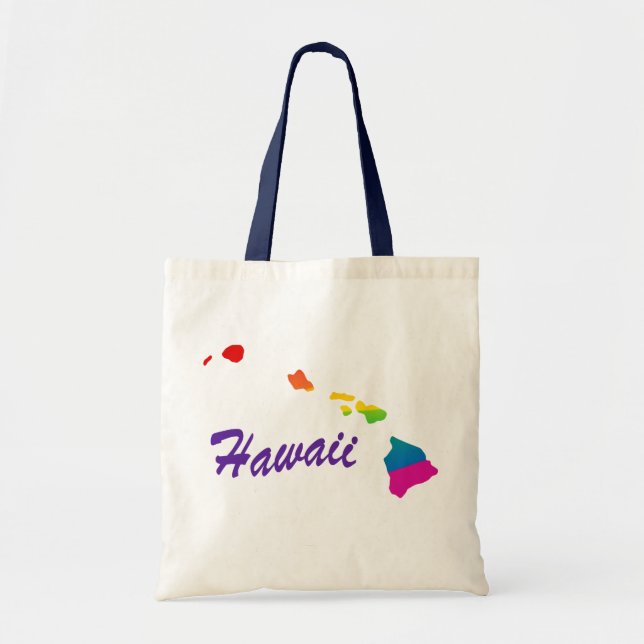 Bolso De Tela Estado Arcoiris De Hawái (Frente)