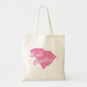 Bolso De Tela Estado De Carolina Del Sur Forma Tote Bag