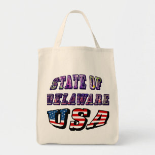 Bolso De Tela Estado de Delaware Estados Unidos Photo & Flag Tex