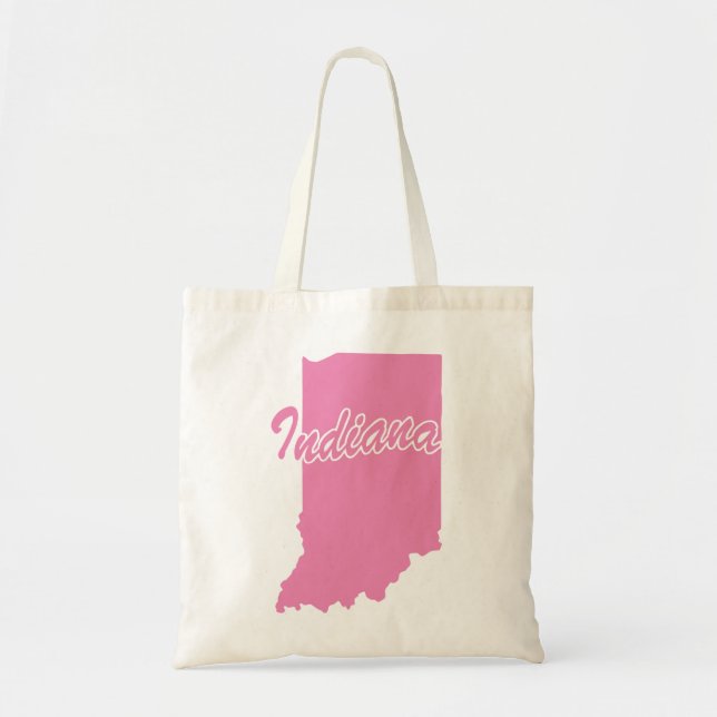 Bolso De Tela Estado De Indiana Forma Tote Bag (Frente)