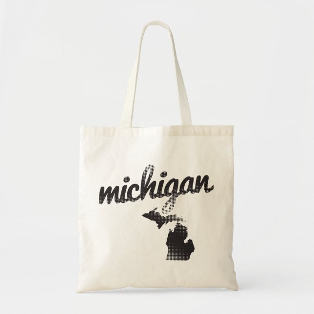 Bolso De Tela Estado de Michigan (Frente)