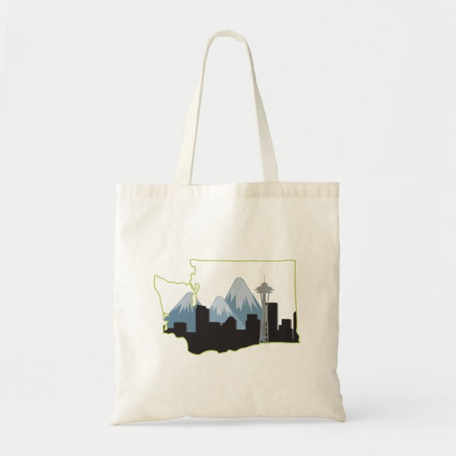 Bolso De Tela Estado de Washington (Frente)
